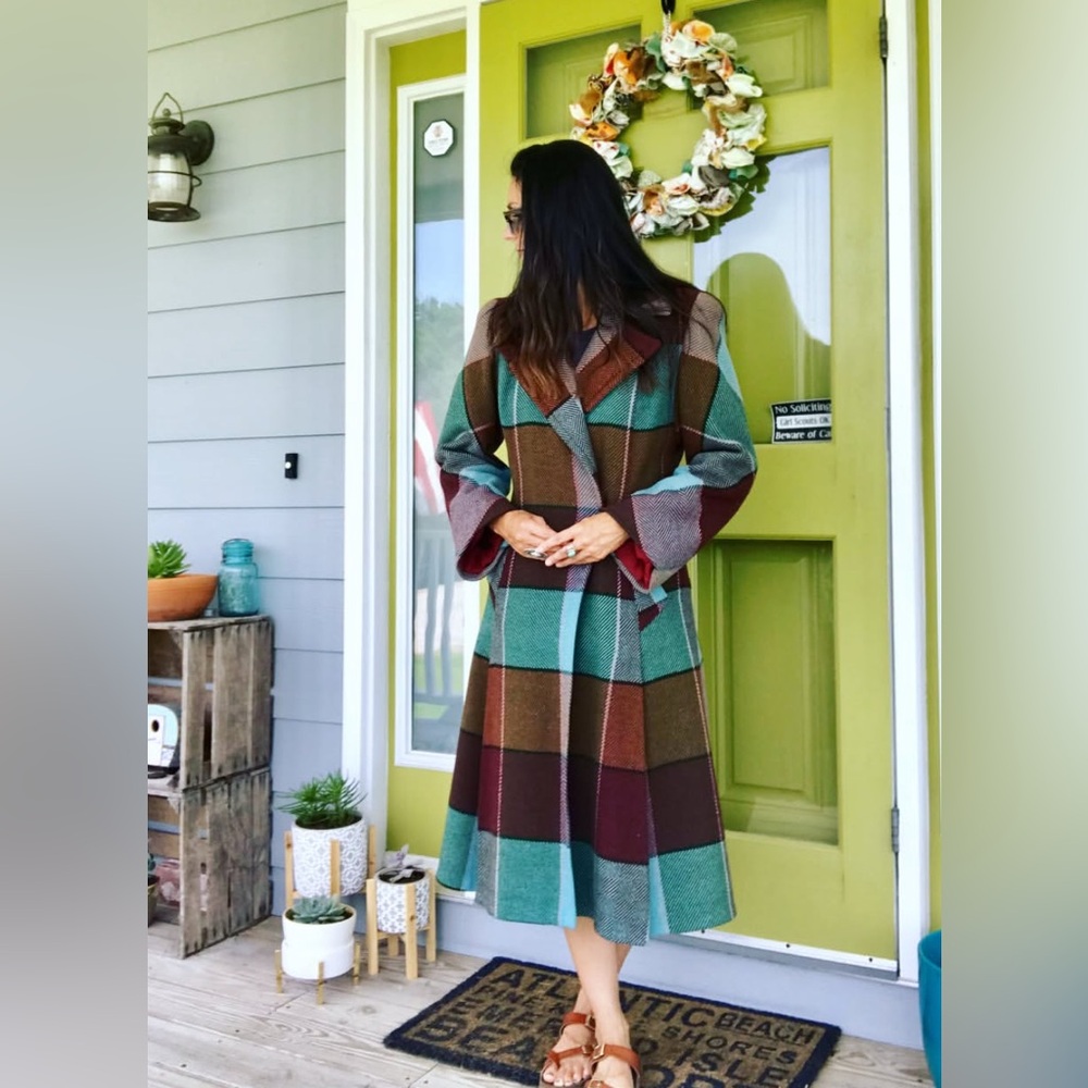 Fabulous Vintage Plaid Coat by Swansdown New York